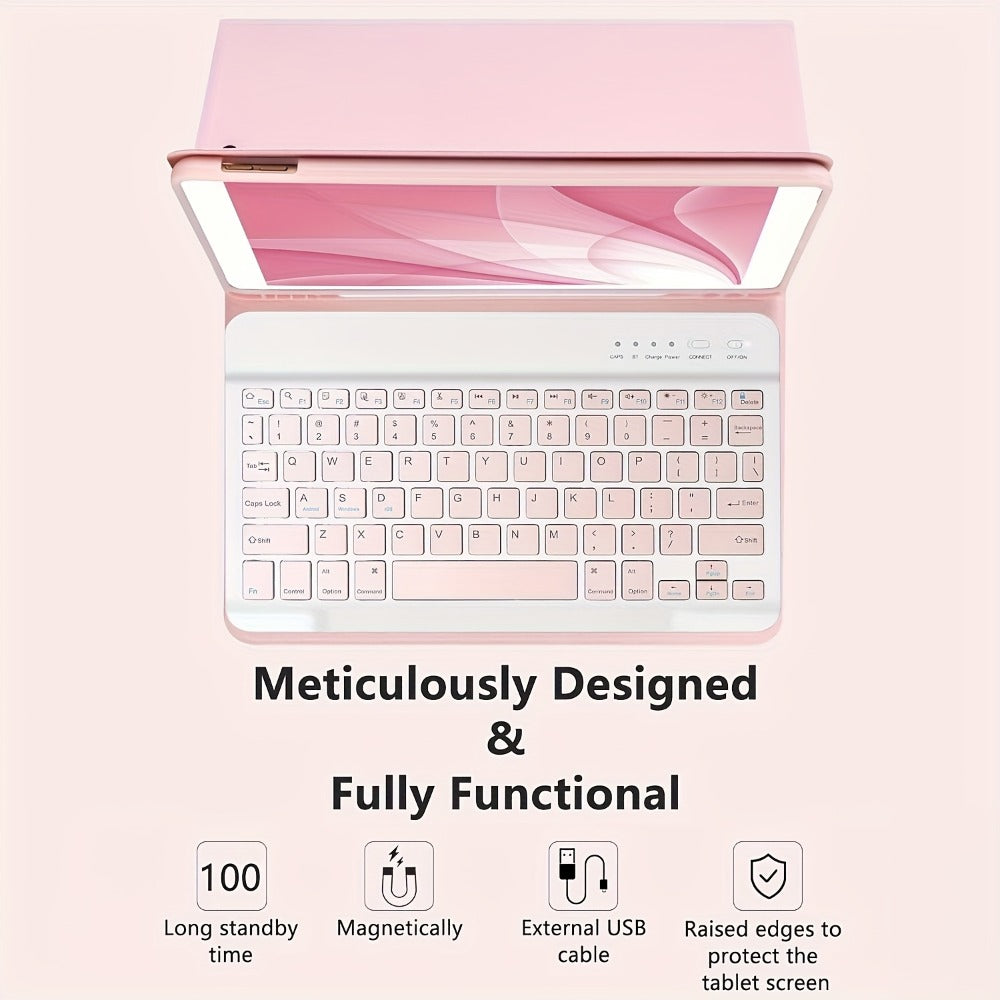 iPad Detachable Magnetic Keyboard with Touchpad, Compatible with iPad Air 11 M2 2024, iPad Pro 11"