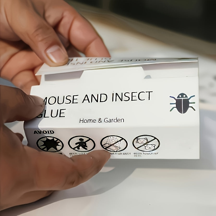 20-Piece Foldable Adhesive Insect Trap Cards for Flat, Box or Channel Placement Around Indoor Areas
