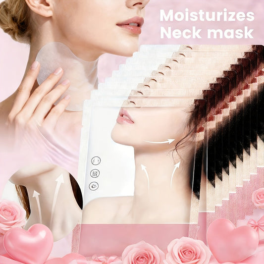 Niacinamide Collagen Neck Mask 20/30pcs - Deep Moisturizing Firming Anti-Aging Neck Care Beauty Mask for Women All Skin Types, Daily Neck Treatment Brightening Lifting Gift Set