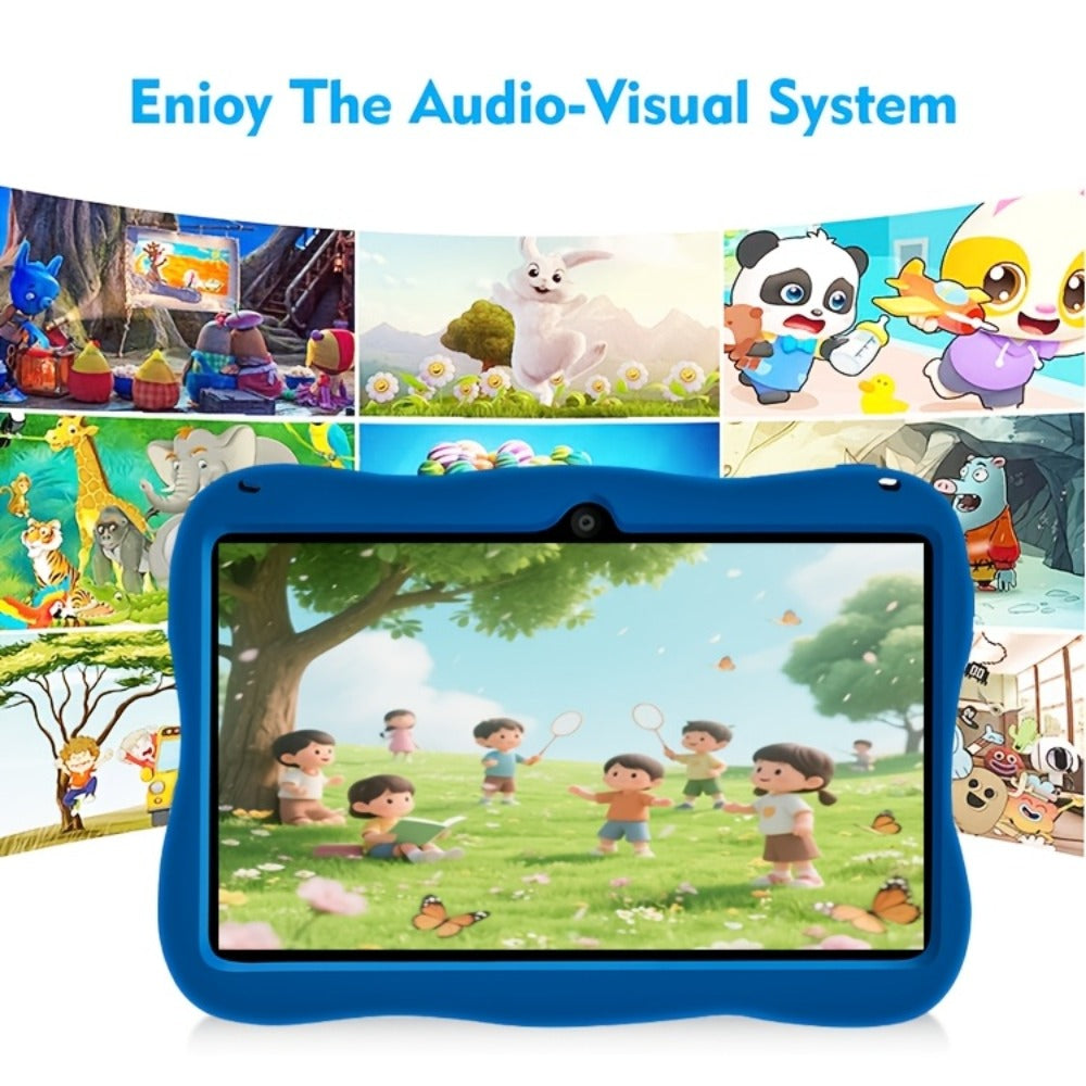 Kids Tablet 7 Inch with Android 14, 4GB RAM, 32GB Built-In Storage, Parental Controls and Protective Case