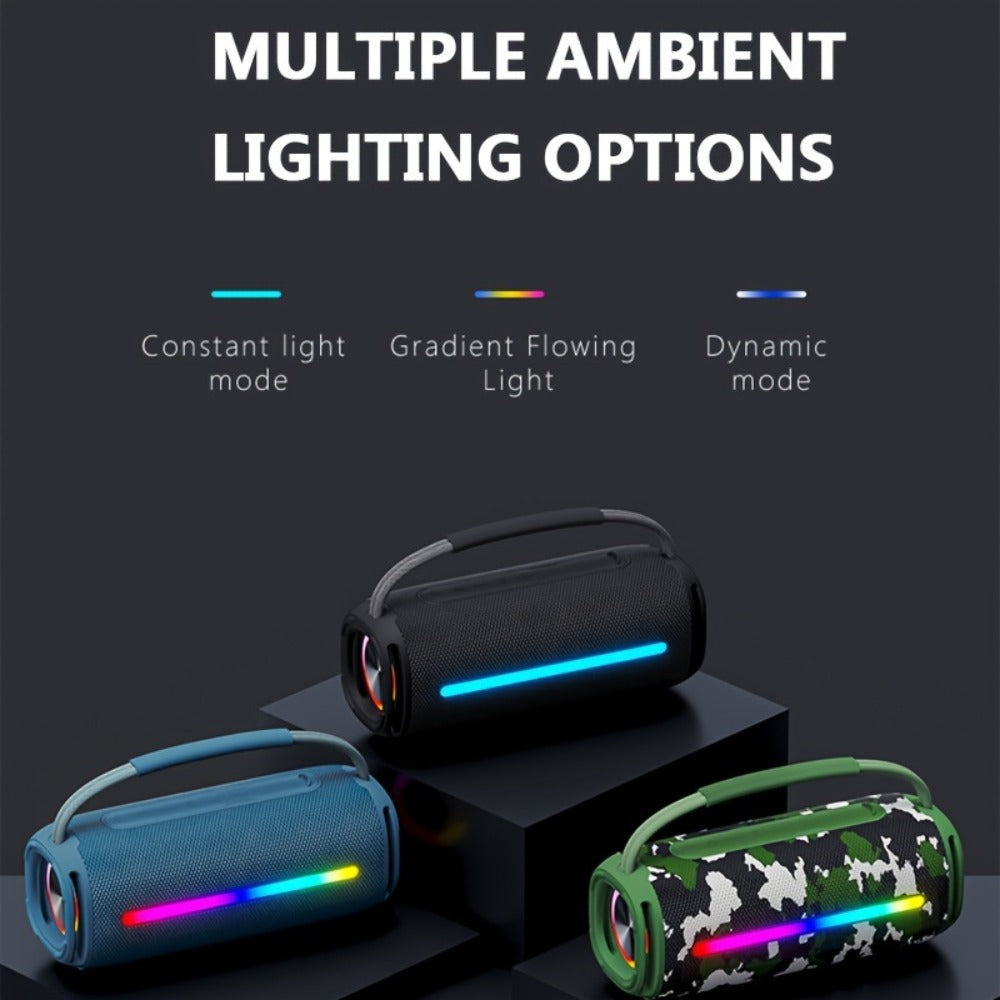Portable Bluetooth Speaker 50W Party Audio Model with LED Lights, FM Radio, USB and TF Playback