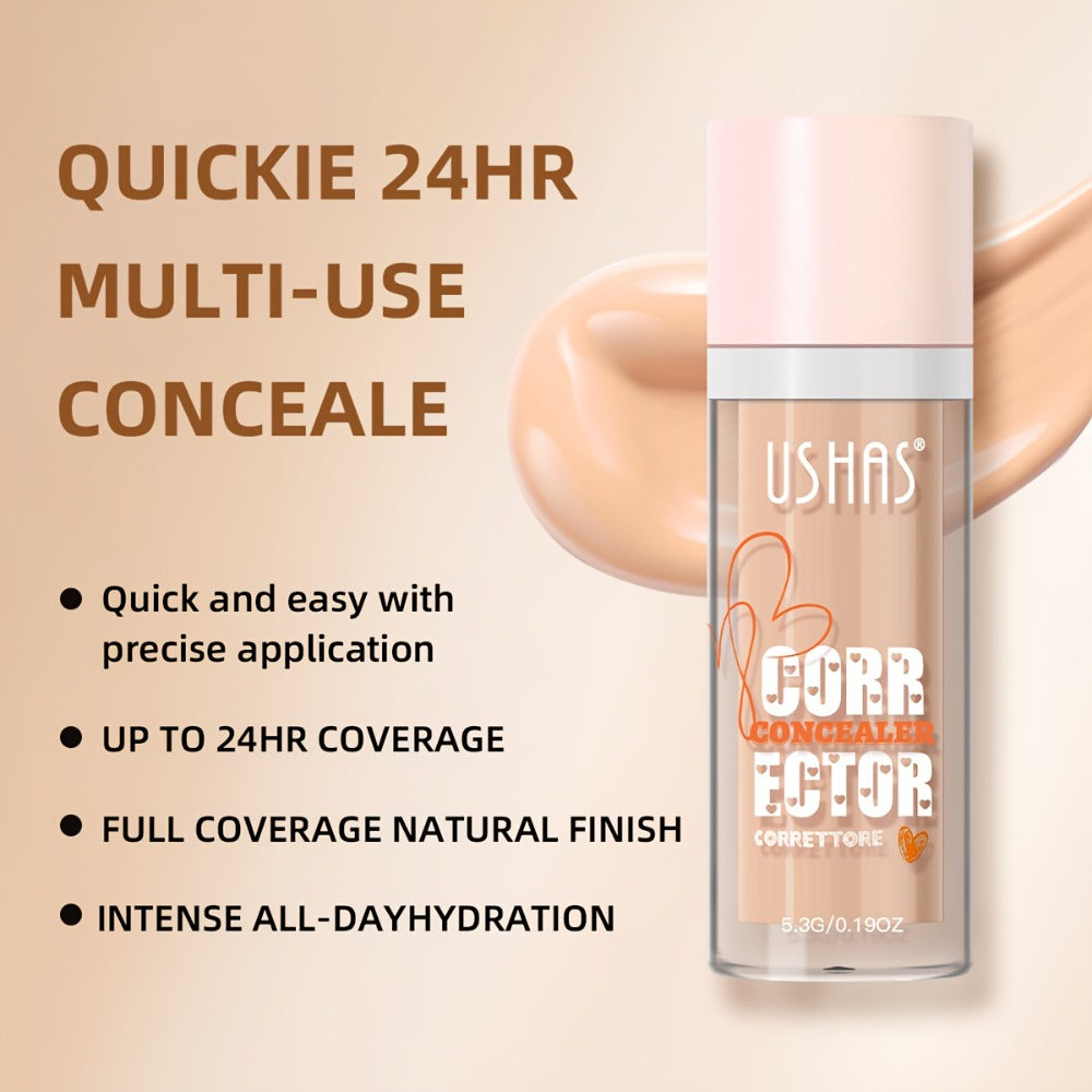 Liquid Concealer with Doe-Foot Applicator, 5.3 g Net Weight and 12 Numbered Shade Options from #01 to #12