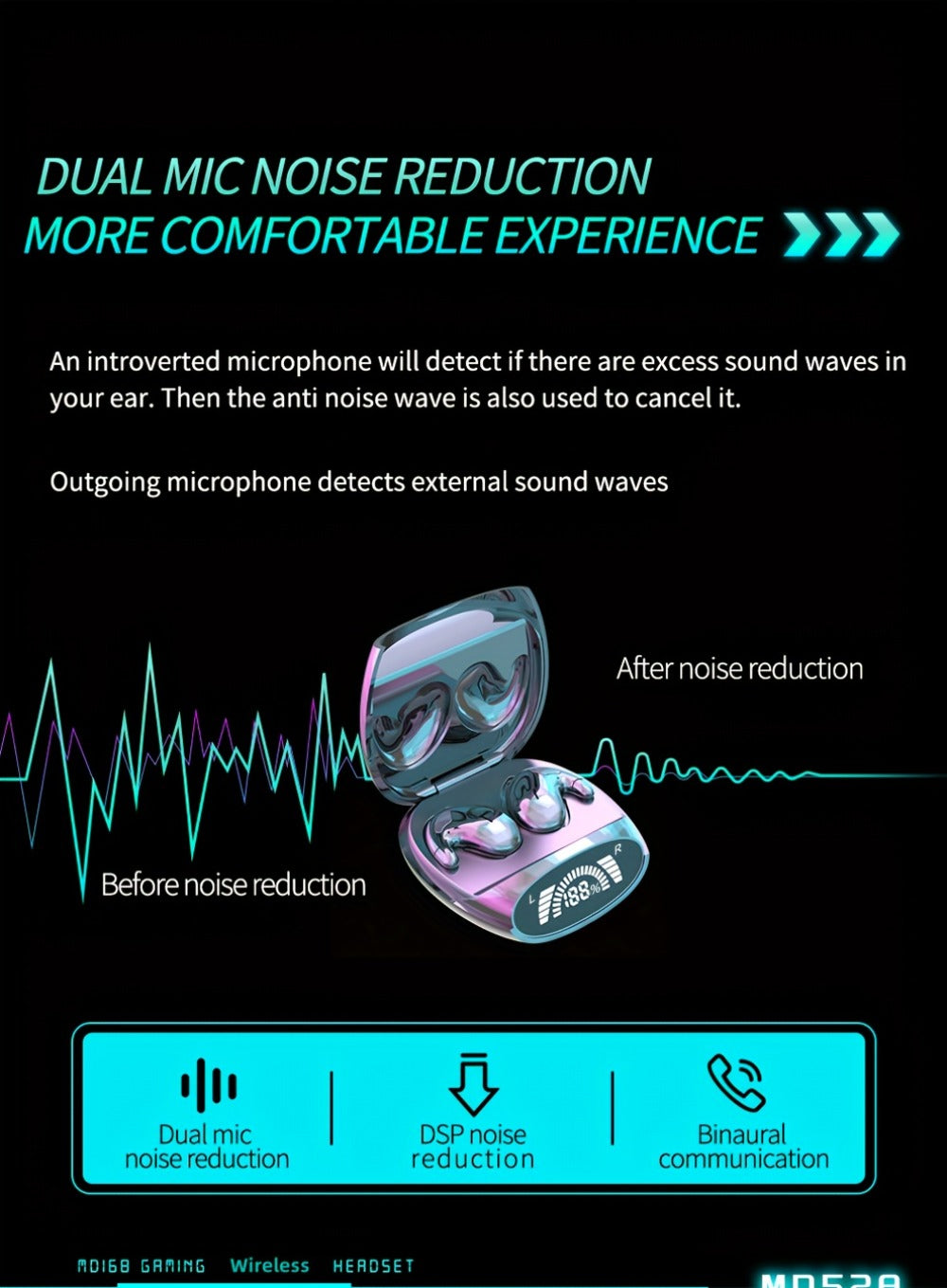 Bluetooth 5.3 Ultra-Thin Sleep Earbuds Invisible, Side Sleeping Special Small Ear Canal Mini Wireless Earphones, Comfortable In-Ear Invisible Design for Samsung Android iPhone Nighttime Relaxation Work