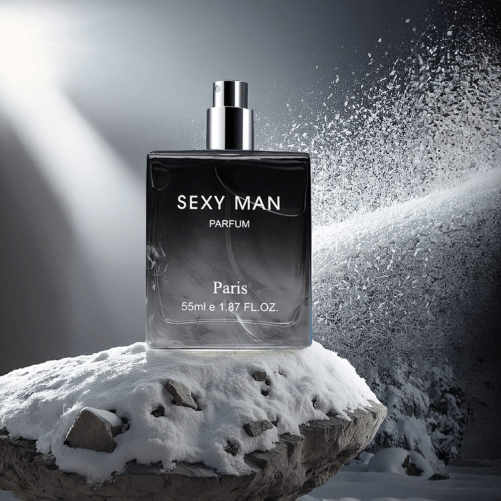 Cologne Spray for Men SEXY MAN Two-Bottle Set with 7054A and 7054B Color Options and Gift Vial