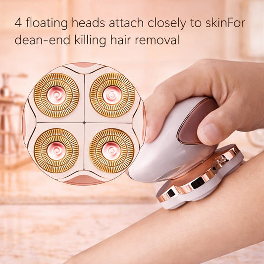 Electric Hair Remover for Women Portable Body Shaver USB Rechargeable Painless Hair Removal for Face Arms Legs Underarms Bikini Area Compact Travel Home Use Pink
