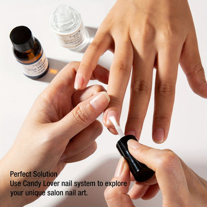 Four-Piece Gel Nail Dehydrator and Primer Kit with Base Coat and Top Coat for Home Manicure Prep