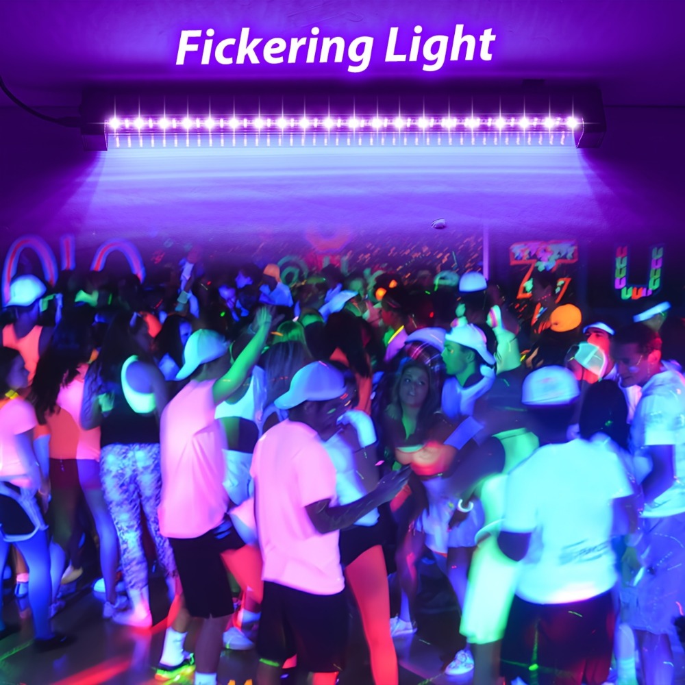 Compact USB UV Black-Light Bar Set with Pictured LED Rows, Inline Controls and 5-, 6-, 7- or 8-Pack Options