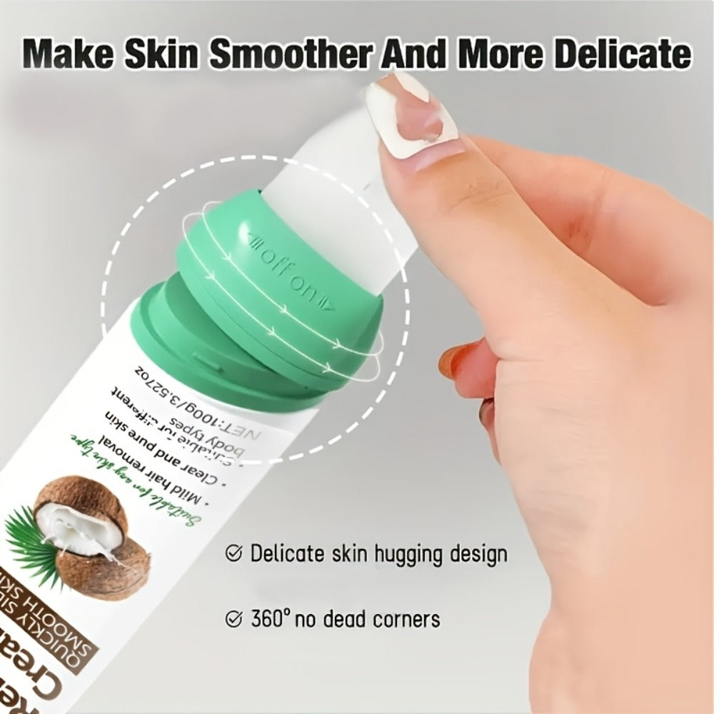 Hair Removal Cream ROZINO 100g Coconut and Squalane Tube with Carton for External Body Grooming