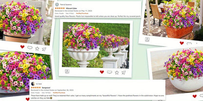Artificial Flowers Mixed-Color Daisy Bundles in 18, 36 or 54-Pack Options with Flexible Stems