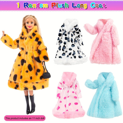 11.5-Inch Fashion Doll with Assorted Dresses, Shoes, Handbags, Jewelry and Random Coat Accessories