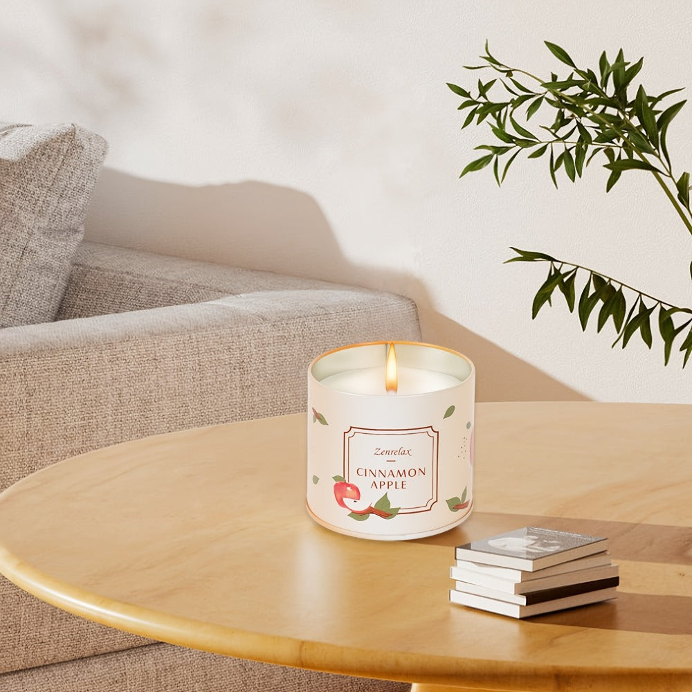 30oz Four-Scent Candle Set in Metal Jars with Fitted Lids, Single-Set or Two-Set Package Options