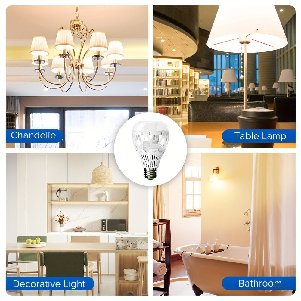 SANSI A21 LED Light Bulbs, 22W E26 Four-Pack with 3000-Lumen Marking in 3000K Warm or 5000K Daylight White