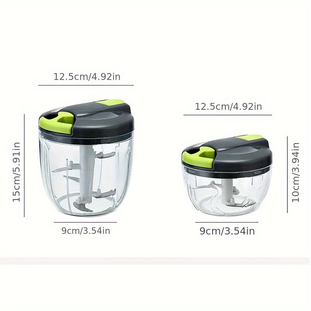 Vegetable Chopper with 3/5 Blades – Multifunctional Onion Chopper, Food Dicer & Salad Cutter with Container | Kitchen Gadget Set for Potato, Carrot, Garlic