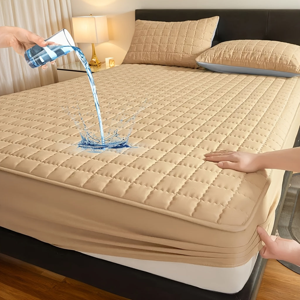 Fitted Mattress Protector with Deep Pocket in Twin, Full, Queen and King Sizes and Multiple Colors