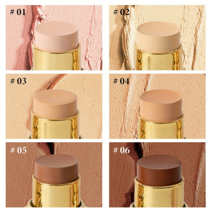 CC Cream Foundation Stick 2-Pack — Full Coverage Concealer, water-resistant extended-wear Natural Matte Finish, Lightweight Moisturizing