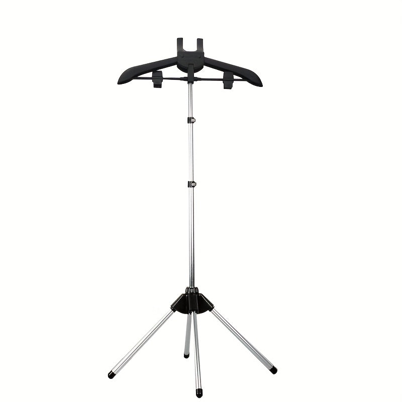 Clothes Drying Rack Foldable Height Adjustable Telescopic Ironing Rack, Aluminum Alloy Garment Rack with 360° Rotating Arm, Multi-Layer Hanging Drying Stand, Space-Saving Laundry Rack for Home Bedroom