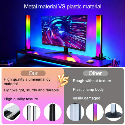 RGBIC Atmosphere Light with Music Sync - Desktop Ambient Light, App & Remote Control, Alloy Body