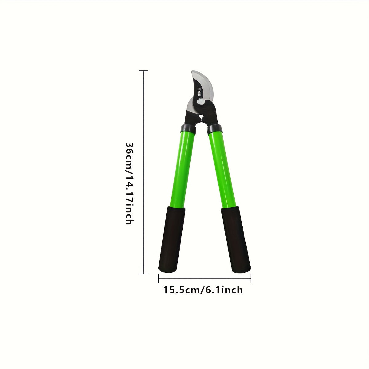Long-Handle Bypass Loppers in Red or Green with Black Foam Grips and H or L Checkout Options