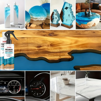 Epoxy Resin Polish & Cleaner 2pcs - Scratch Remover, High Gloss Restorer for Epoxy Surfaces
