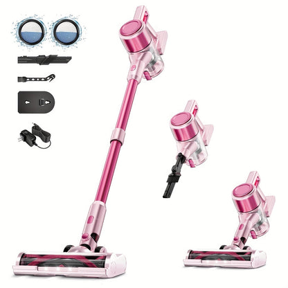 Cordless Stick Vacuum Cleaner 60Kpa 55-Min Runtime - Anti-Tangle Handheld Vacuum for Hardwood for Entryways, Bedrooms and Living Spaces