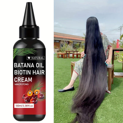 Hair Oil Batana 100ml Red-Label Pump Bottle with Rosemary Extract and Biotin for Root-to-Tip Application