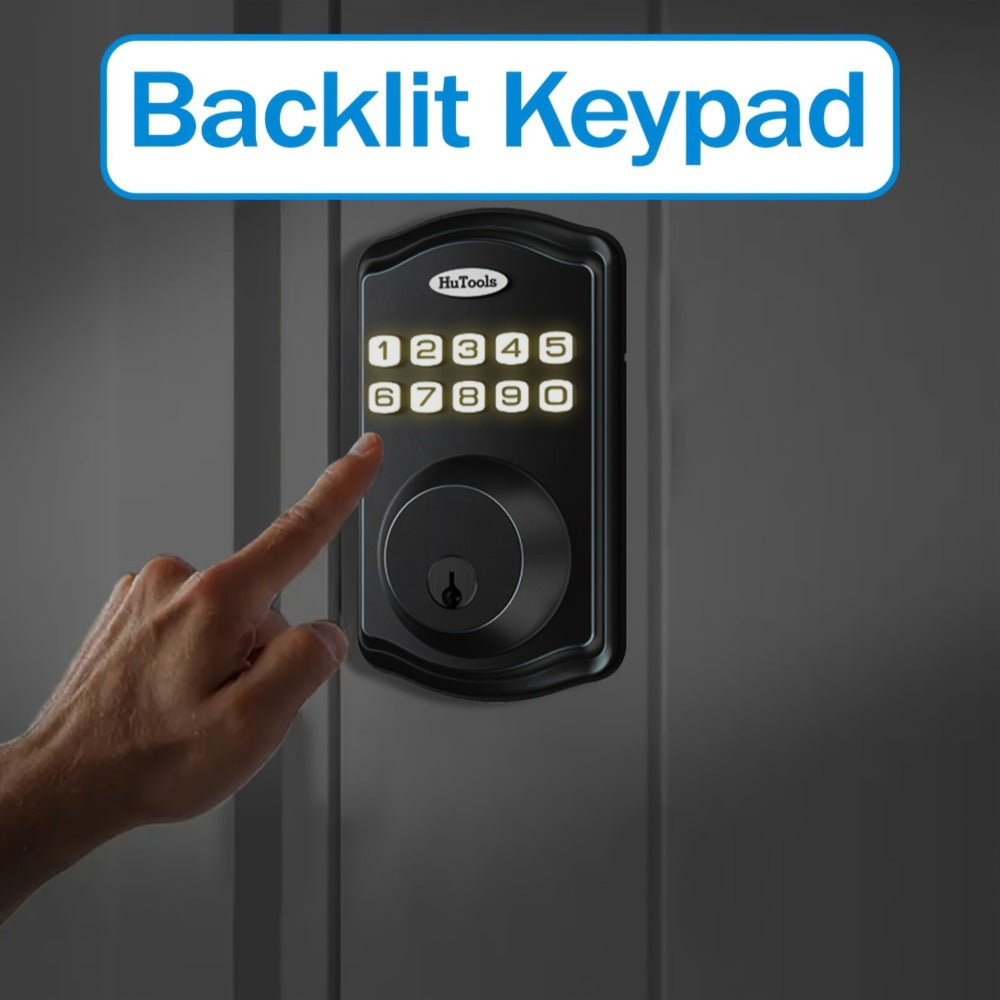 Electronic Keypad Deadbolt 3-Pack Keyless Entry Door Lock with 100-Code Capacity, Auto Lock, Anti-Peep PIN & Backup Key – No WiFi No App, Smart Lock for Home Villa Courtyard Apartment Standard Doors