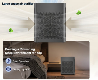 Air Purifier with 1095 Sq Ft Coverage, Air Quality Display, Timer and Four Retained Color Finishes