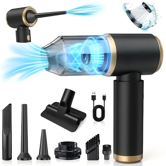 Cordless Vacuum Cleaner 6KPA Suction with Blow Air Function, Portable Handheld Car & Home Vacuum, Rechargeable Wireless Mini Vacuum with Complete Accessories for Car Interior, Dust, Keyboard