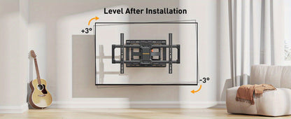Heavy Duty TV Wall Mount 40-85 Inch 132 lbs – Full Motion Dual Articulating Arms, Tool-Free Tilt Swivel Extend Rotate Level, VESA 600x400mm, Fits 16" Studs, Steel Bracket for Large Flat Screen TVs
