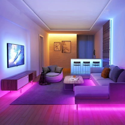 5050 RGB LED Strip Light Kit, 10m to 30m with App Control, Music Mode and 40-Key IR Remote