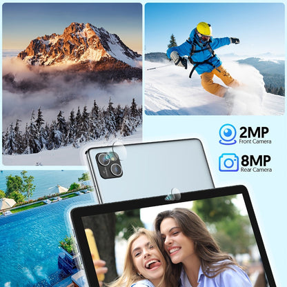 Android Tablet 10 or 11-Inch with Android 14, 8GB Total RAM, 128GB Internal Storage and 8000mAh Battery