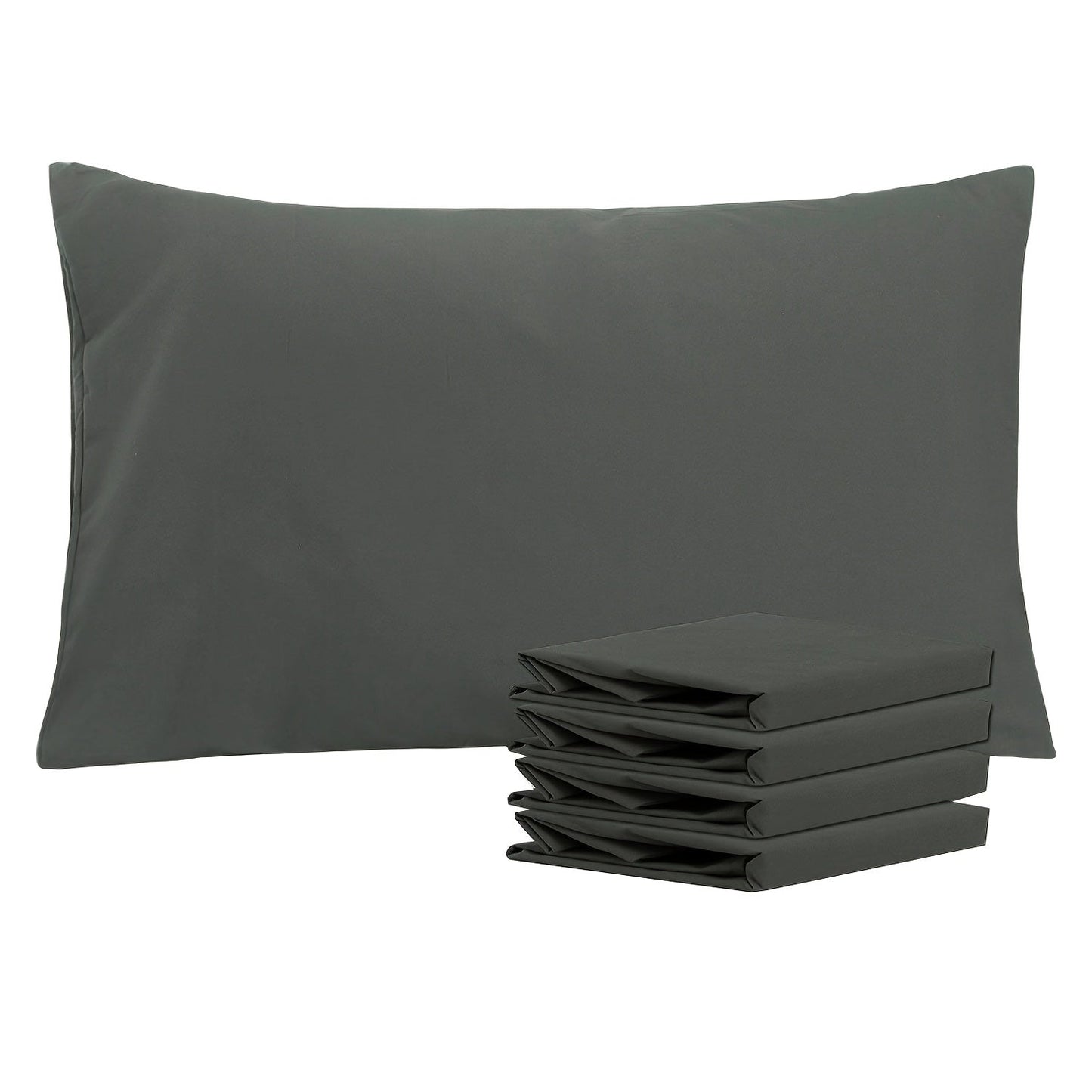 Four-Pack Queen Pillowcase Set in 32 Solid Colors with 20 x 30-Inch Size and Envelope Closure