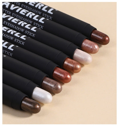 Waterproof Eyeshadow Stick Set 8 Piece – Shimmer, Pearlescent & Matte Eye Shadow Pencils, Creamy Blendable Formula, Long-Lasting Smoky Natural Glitter Eye Looks, Gift for Her
