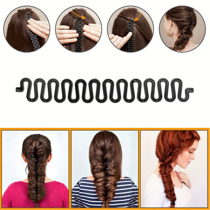 Hair Accessories 81-Piece Styling Kit with Bun Makers, Curlers, Clips, Pins and Braiding Tools