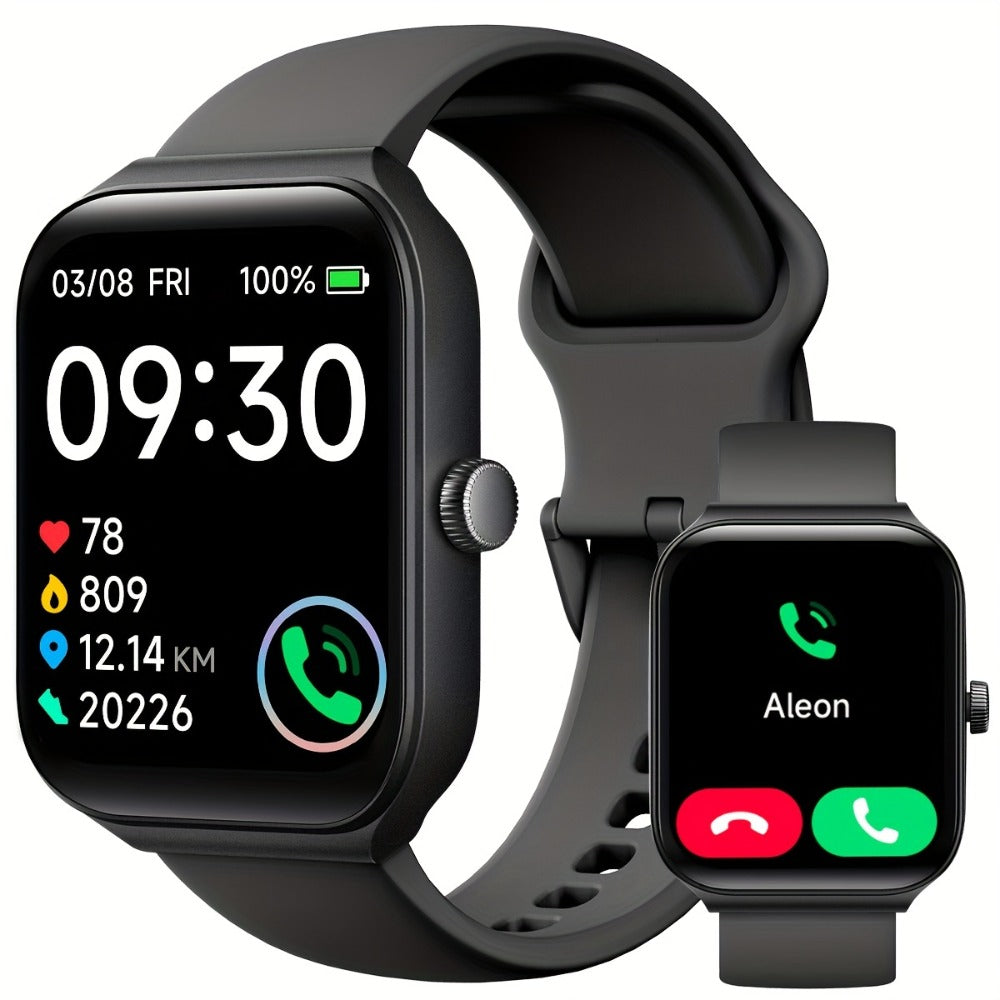 Smart Watch 1.95-Inch Touch Display with Voice Assistant, Wireless Calling and 100+ Custom Faces