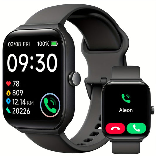 Smart Watch 1.95-Inch Touch Display with Voice Assistant, Wireless Calling and 100+ Custom Faces