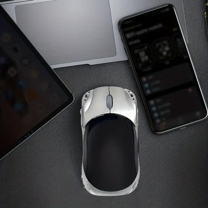 Novelty Car-Shaped Wired USB Optical Computer Mouse in Black or Red for Desktop and Laptop Use