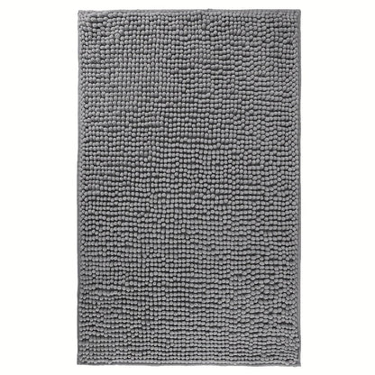 Chenille Bath Rug Extra Thick Soft Absorbent Non-Slip Bathroom Mat Machine Washable, Multiple Sizes & Colors