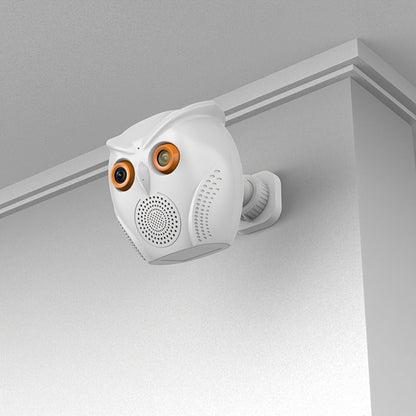 Owl-Shaped Home Security Camera 2-Pack, HD Surveillance, Smart Human Detection, USB Powered, Wireless Indoor Monitoring, Motion Alarm, Cute Design for Home Small Store Office Apartment Security