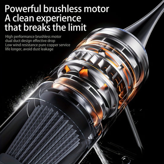 Mini Handheld Vacuum Cordless 4-in-1 Rechargeable | Portable Car Vacuum Cleaner & Air Blower & Hand Pump – Dust Buster for Keyboard, Car Interior, Inflate & Deflate, Green