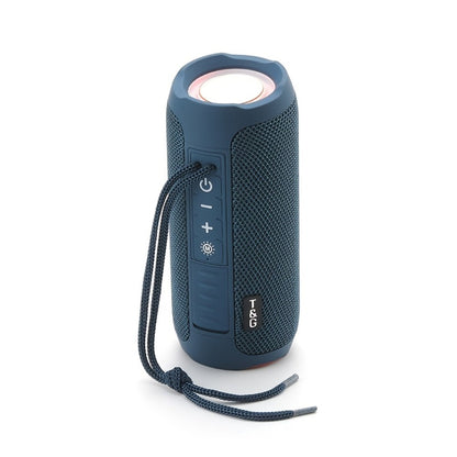 TG227 Portable Bluetooth Speaker with LED Breathing Light, TWS Stereo Sound, USB-C Rechargeable, Wireless Speaker for Outdoor Camping