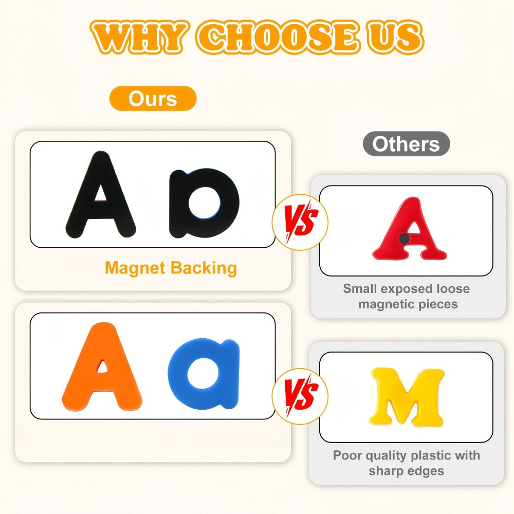 Magnetic Letters and Numbers for Kids 79-Piece Colorful Alphabet Fridge Magnets with the Listed Color, Size or Set Options for Everyday Use