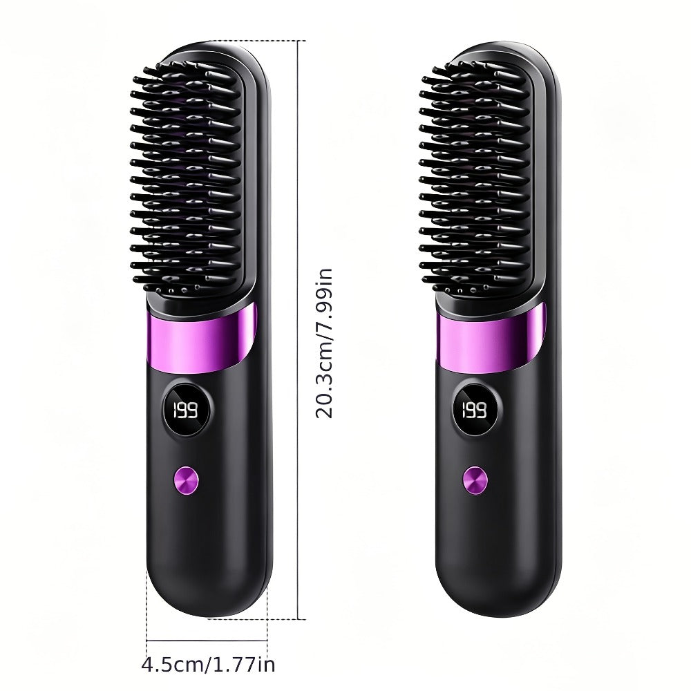 Cordless Hair Straightening Brush Family with 2000mAh or 3600mAh Labels and Four Accessory Set Options