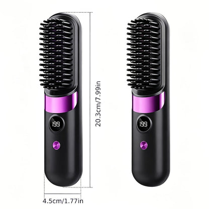 Cordless Hair Straightening Brush Family with 2000mAh or 3600mAh Labels and Four Accessory Set Options
