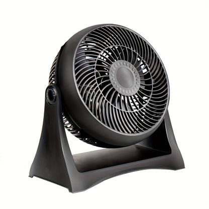 Turbo Table Fan 8 Inch 3-Speed Quiet Air Circulator, Wall Mountable with Adjustable Tilt and Carry Handle