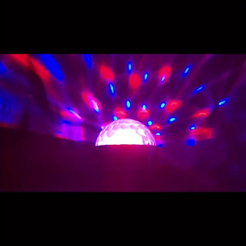 Party Lights Disco Ball Strobe Light Remote Control DJ Lighting Music Sync Rotating Effect for Entryways, Bedrooms and Living Spaces