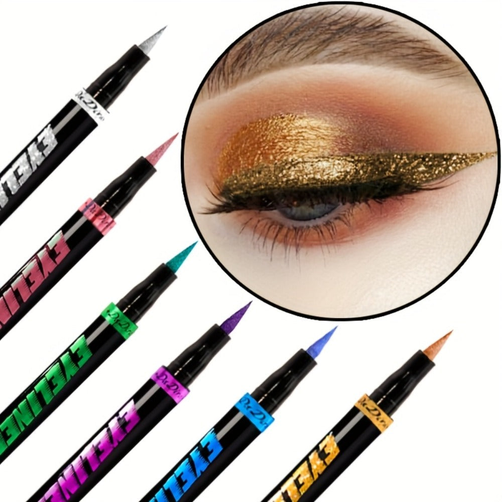 Eyeliner Pencil Set Waterproof 6 Colors Smudg1e Proof Long Lasting Colored Eye Liner for Women Pigmented Gel Eyeliner Pencils Makeup Kit Holiday Gift