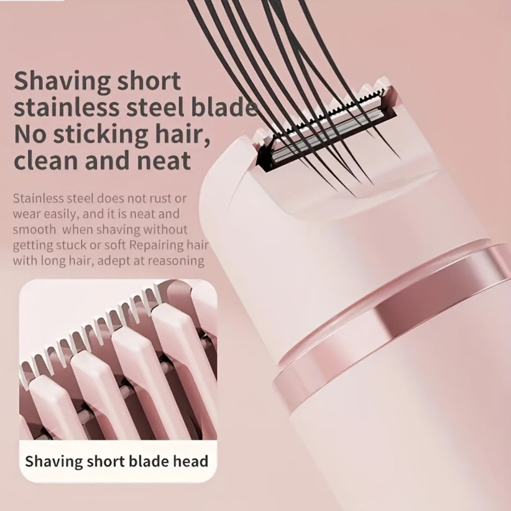 Electric Shaver 2-in-1 Women’s Razor and Trimmer with Stainless Steel Blade, USB Charging and Wet/Dry Use