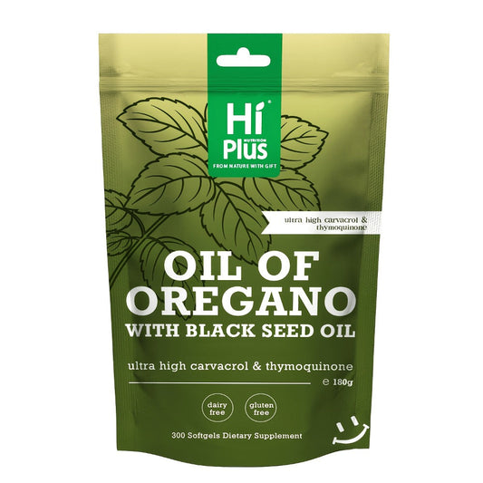 Oil of Oregano Softgels 300 Count 2-in-1 Formula with Black Seed Oil 200mg - 4X Strength Carvacrol Thymoquinone Plant-Based Gluten Free Daily Immune Support Supplement