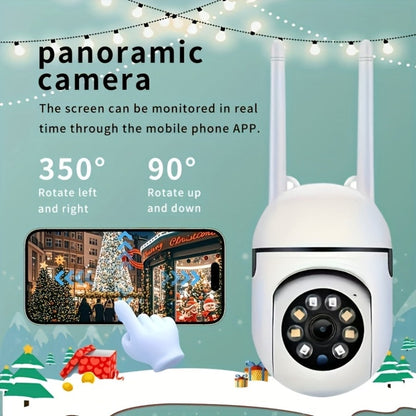 PTZ Dome Security Camera 1080P WiFi 2-Pack Outdoor Indoor, AI Auto Tracking, 360° Pan Tilt, Color Night Vision, Motion Alarm – Wireless Surveillance Camera System for Home Business Parking Office